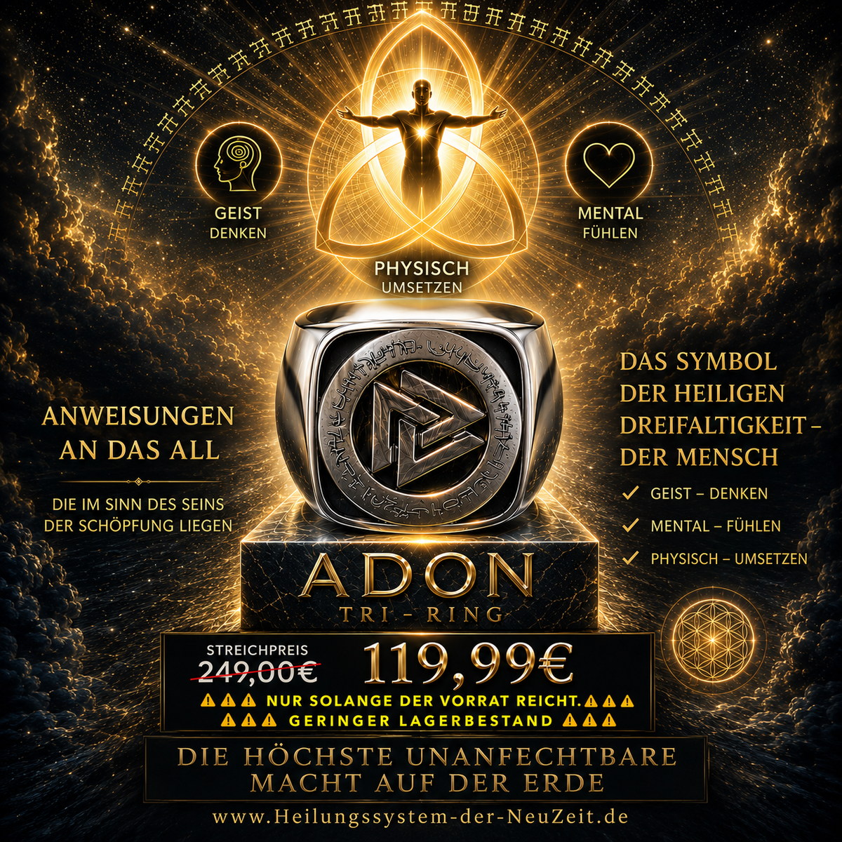 ADON UNISEX SIEGELRING - TRI