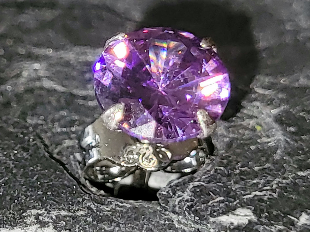Ohrstecker Amethyst (6 mm Durchmesser)